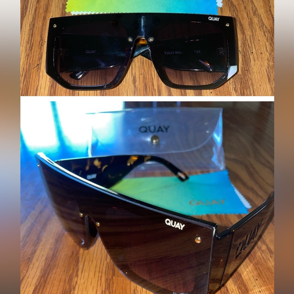 Still available!! Tortoise shell, these QUAY sunnies are sure to get you noticed